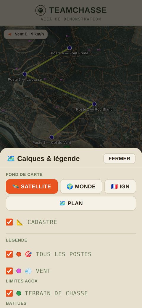 Les fonds de carte : IGN, satellite, cadastre, plan