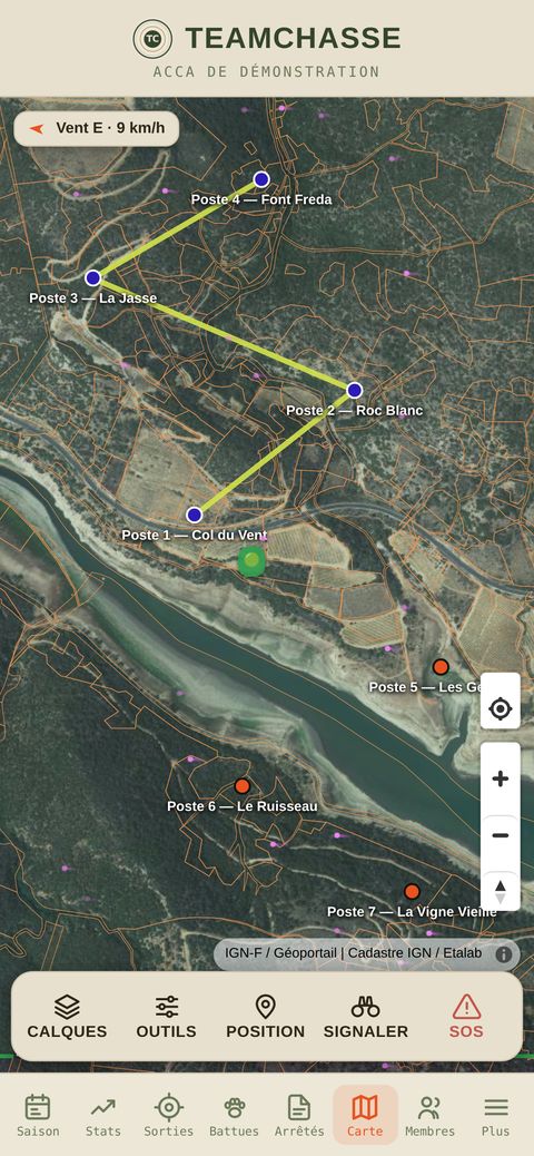 Mesurer une distance directement sur la carte