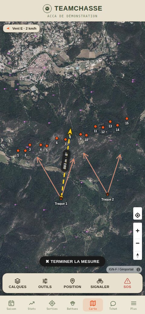 Mesurer une distance directement sur la carte